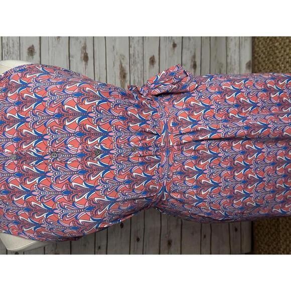 J. McLaughlin Catalina Cloth multicolored geo sleeveless sheath dress Size XL - Picture 5 of 8